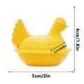 3D printed cute yellow hen fridge magnet creative magnetic chicken home decor detail view item size - C-Yellow