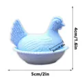 3D printed magnetic chicken fridge magnet cute blue hen figurine home kitchen decor cute item - e-Light Blue