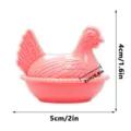 Pink 3D chicken fridge magnet, creative cute animal magnetic sticker for home decor. - J-Pink