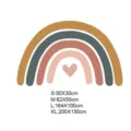 Boho rainbow wall sticker for bedroom living room background decor large size decal - Style C / S