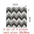 Square marble chevron floor tile sticker, 30x30cm 4 pieces set for home decor and living room. - DB129