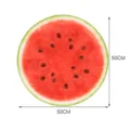 Adhesivo redondo de sandía con simulación 3D, diámetro de 50 cm, diseño realista de fruta. - Película de Sarga YDB310