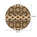 Adhesivo de baldiza de suelo geométrico redondo 50cm pegatina de pared decorativa hogar. - Película de Sarga YDB314