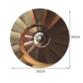 Adhesivo Redondo Autoadhesivo para Azulejos Escalera Espiral 3D Decoración 50cm - Película de Sarga YDB323