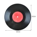 Adhesivo de Azulejo de Disco de Vinilo Redondo Pegatina de Pared 50cm Decoración - Película de Sarga YDB324