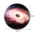 Adhesivo de suelo galaxia redonda agujero negro baldosas decorativas de pared 50cm - Película de Sarga YDB325
