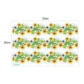 Sunflower wall sticker sheet detail view showing 30x20cm size and decorative floral pattern. - EW098 Style