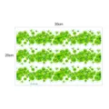 Green clover leaf wall sticker waistline DIY home decor vinyl decal 30x20cm removable - EW108 Style