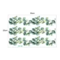 Watercolor eucalyptus wall sticker border green leaf botanical home decor 30x20cm sheet - EW106 Style