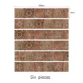 3D retro stair stickers waterproof mosaic tile wall decals DIY home decor 6 pieces - LT038 Retro Tile Style
