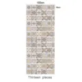 Detail view of 3d stair tile stickers, mosaic pattern, waterproof removable decor. - LT1303