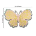 3D Multilayer Hollow Paper Butterfly Wall Sticker Pearl Wedding Party Home Decor 1pc - HB040 Style D / S