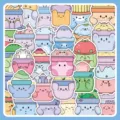 Adorabili adesivi di mostri a blocchi per diario e decorazione di custodie per cellulari, colorati. - Mostro a Blocchi / 60 Pezzi/Confezione