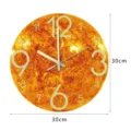 Sun Luminous Wall Clock 3D Acrylic Silent Clock for Bedroom Living Room Home Decor 30cm Size - CC151