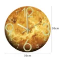 Venus pattern luminous wall clock 30cm silent acrylic round clock for home decor living room - Luminous CC154