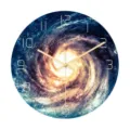 Galaxy space print acrylic wall clock silent modern decorative clock for living room bedroom - CC018