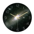Galaxy Acrylic Wall Clock Silent Starry Night Round Decorative Clock For Bedroom Use. - CC019