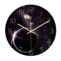 Reloj de pared acrílico galaxia universo silencioso para decoración de sala de estar - CC022