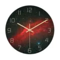 Reloj de pared acrílico con patrón de nebulosa del universo, decoración silenciosa. - CC025