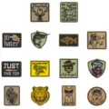 Ensemble de patches brodés tactiques écussons militaires en tissu pour casquettes sacs - Ensemble Complet de 14 Styles (DW9809A Ensemble de 14)