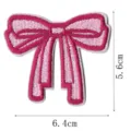 Rosa Schleife Stickerei Patch Detail, feine Naht für Kleidung und schöne Haarnadeln. - Schleife Stil(DW9067-3)