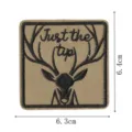 Patch brodé cerf tactique avec support thermocollant pour vestes, chapeaux et sacs. - Écusson Brodé Slogan Tête de Cerf (DW9809-3)