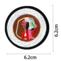 Round embroidered patch badge for backpack and clothing decoration, 6.2cm diameter. - Multi-Color Embroidery Style (DW9096-5)