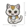 Simpatico toppa ricamata gatto cartone animato termoadesiva vestiti decorazione - DW9175-9