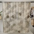 Damen Langschal aus Polyester mit geometrischem Blockmuster, stilvoll und leicht. - RY-44