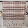 Damen langer bedruckter Schal Polyester Karo geometrisches Muster Mode Schal Tuch 185x80cm - RY-61