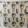 Damen Langschal aus Polyester mit geometrischem Quadratprint, eleganter Damenschal. - RY-74