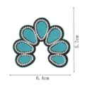 Badge écusson brodé en forme de goutte bleue pour décoration de vêtements chapeau sac à repasser - Combinaison Goutte d'Eau(DW9811-32)