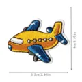 Cartoon airplane embroidery patch clothes decorative applique DIY accessory sizing 5.5x4cm - Airplane (DW8811)