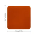 Quadratischer, einfarbiger orangener Canvas-Stoffaufnäher Bügelflicken mit 12cm Maßen - Orange (FK-026)