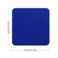Blauer quadratischer Canvas Twill Flicken Kleidung DIY Reparatur Abzeichen Stoff 12cm - Blau (FK-018)