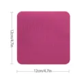 Quadratischer Canvas-Twill-Bestickungsstoff-Flicken Detailansicht in Rosa, 12x12cm. - Dunkelrosa (FK-014)