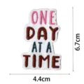 Toppa ricamata con citazione motivazionale, badge decorativo DIY per vestiti 6.7x4.4cm. - Stile Testo 3D Multistrato(DW9122-7)