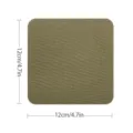 Olivgrüner quadratischer Canvas Köper Stoff Flicken DIY Nähzubehör 12x12cm Größe - Olivgrün (FK-004)