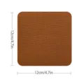 Brauner quadratischer Segeltuch Twill Flicken Aufbuegeln Reparatur Abzeichen Zubehoer - Braun (FK-005)