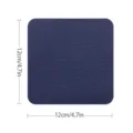 Dunkelblauer quadratischer Twill Stoffflicken zum Aufbügeln für die Kleidung 12x12cm - Dunkelblau (FK-008)