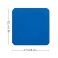 Einfarbig blauer quadratischer Stoffaufnäher, langlebiger Aufbügler für Kleidung und DIY. - Blau (FK-011)