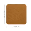 Einfarbiger Canvas Twill Buegelflicken fuer Kleidung Reparatur und Naehen Basteln. - Braun (FK-017)