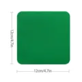 Grüner Canvas-Twill quadratischer Bügelflicken Reparatur Kleidung DIY Stickerei Abzeichen 12cm - Grün (FK-023)