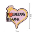 Pink heart crown embroidered patch clothing accessory badge iron on decorative apparel applique - Heart Crown Style(DW9810-28)