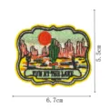 Desert landscape embroidered patch western style cactus cloth badge for clothing accessory - Desert Landscape Style(DW9804-4)