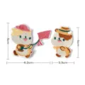 Cute couple cartoon animal embroidered patches, DIY clothing and phone case decorative accessories. - PD815 Style / 1 Pair