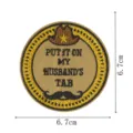 Round western cowboy embroidered cloth patch with funny text design, clothing accessory badge. - Cowboy Hat Style (DW9804-7)
