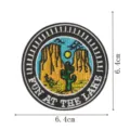 Toppa ricamata cactus paesaggio deserto distintivo abbigliamento accessorio decoro - Stile Deserto (DW9804-18)