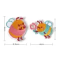 Cute cartoon bee embroidery patch self adhesive sticker for phone case and clothing decor - PD829 Style / Set of 2