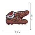 Embroidered football boot patch cloth badge apparel clothing accessories DIY decorative patch - Football Shoe Style (DW9807-37)